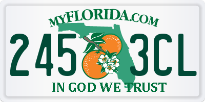 FL license plate 2453CL