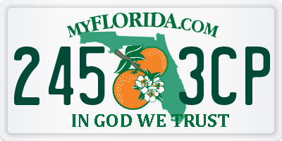 FL license plate 2453CP