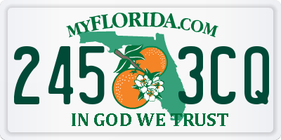 FL license plate 2453CQ