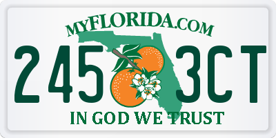 FL license plate 2453CT