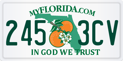 FL license plate 2453CV