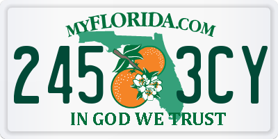 FL license plate 2453CY