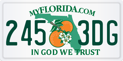 FL license plate 2453DG