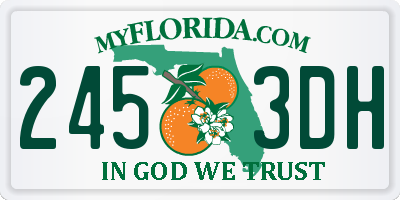 FL license plate 2453DH