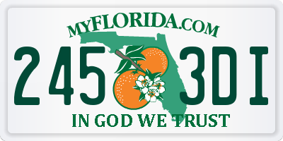 FL license plate 2453DI