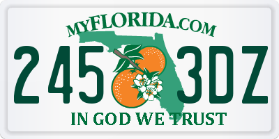 FL license plate 2453DZ