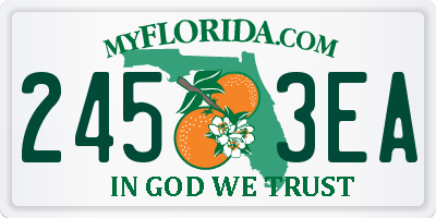 FL license plate 2453EA