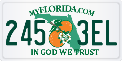 FL license plate 2453EL