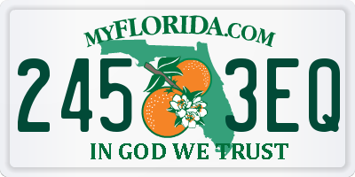 FL license plate 2453EQ