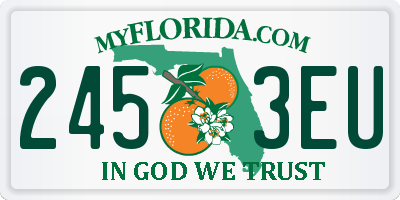 FL license plate 2453EU
