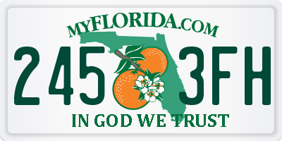 FL license plate 2453FH