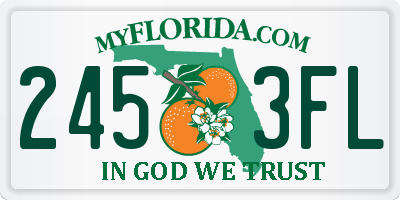 FL license plate 2453FL