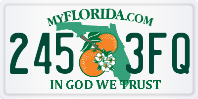 FL license plate 2453FQ