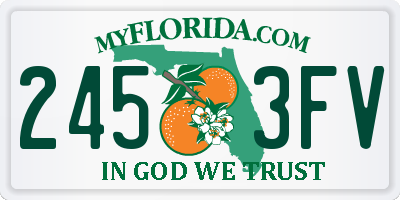FL license plate 2453FV