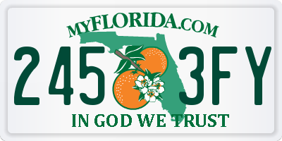 FL license plate 2453FY