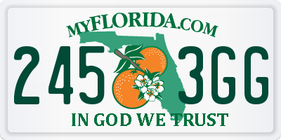 FL license plate 2453GG