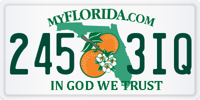 FL license plate 2453IQ