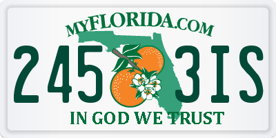 FL license plate 2453IS
