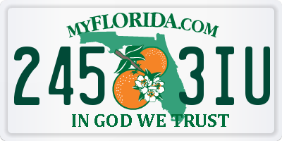FL license plate 2453IU