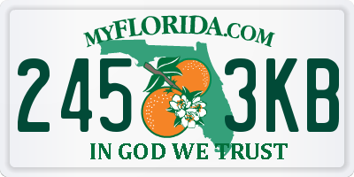 FL license plate 2453KB
