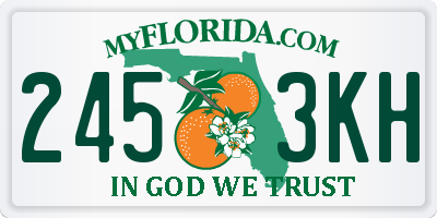 FL license plate 2453KH
