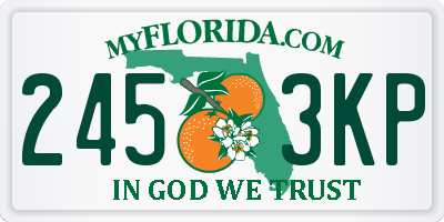 FL license plate 2453KP