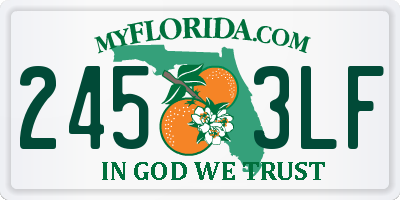 FL license plate 2453LF
