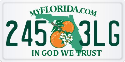 FL license plate 2453LG