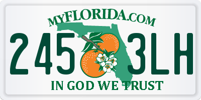 FL license plate 2453LH