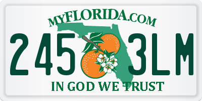 FL license plate 2453LM
