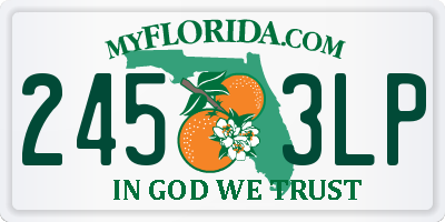 FL license plate 2453LP