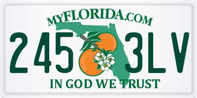 FL license plate 2453LV