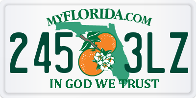 FL license plate 2453LZ