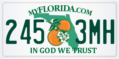 FL license plate 2453MH