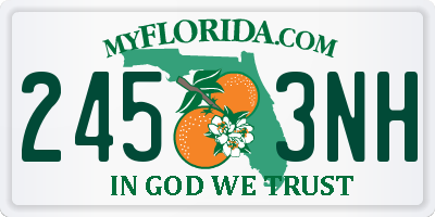 FL license plate 2453NH