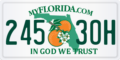 FL license plate 2453OH