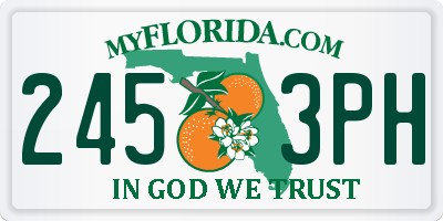 FL license plate 2453PH
