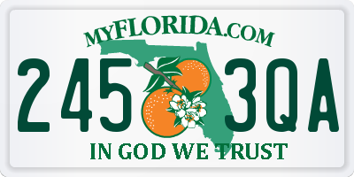 FL license plate 2453QA