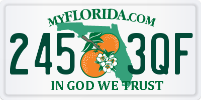 FL license plate 2453QF