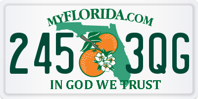 FL license plate 2453QG