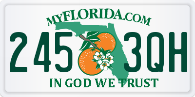 FL license plate 2453QH
