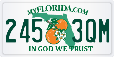 FL license plate 2453QM