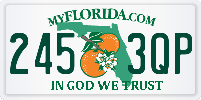FL license plate 2453QP