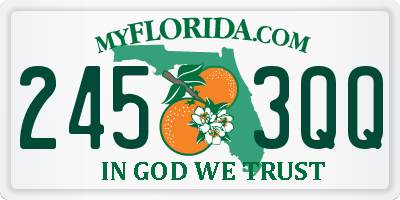 FL license plate 2453QQ