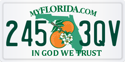 FL license plate 2453QV