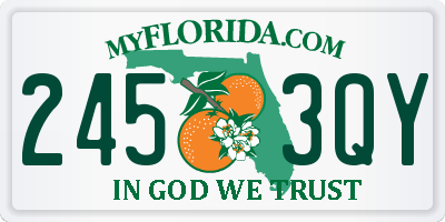 FL license plate 2453QY