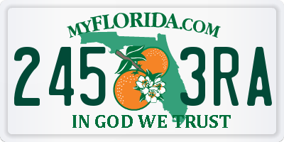 FL license plate 2453RA