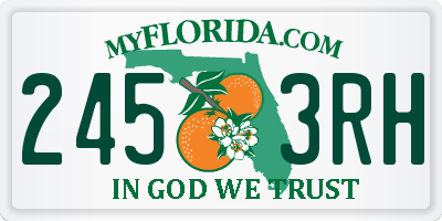 FL license plate 2453RH
