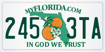 FL license plate 2453TA