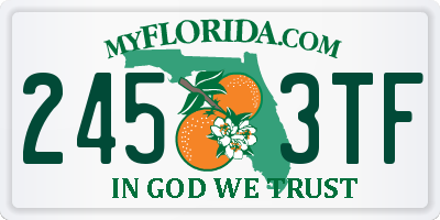 FL license plate 2453TF